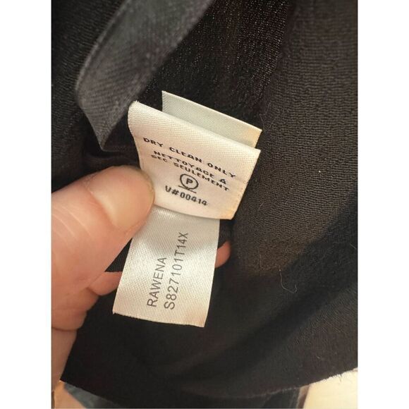 Diane Von Furstenberg Rawena Crossover V-Neck Black Jumpsuit Belted Tie Waist 4 - Picture 12 of 12